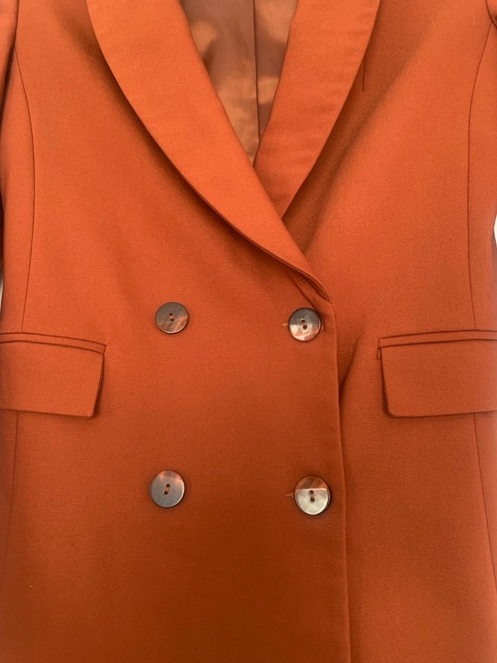 Chima Vatkalı ve Düğmeli Ofis Blazer Ceket - Görsel 4