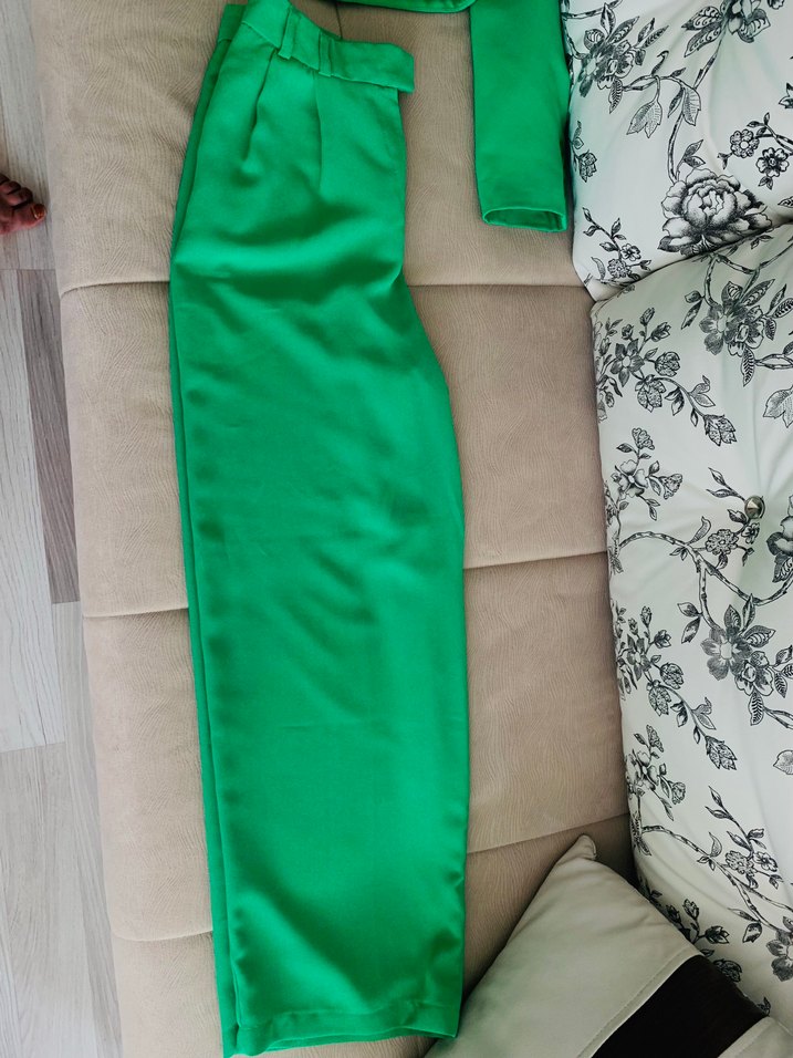 Yeşil Kadın Takım Elbise - Görsel 3
