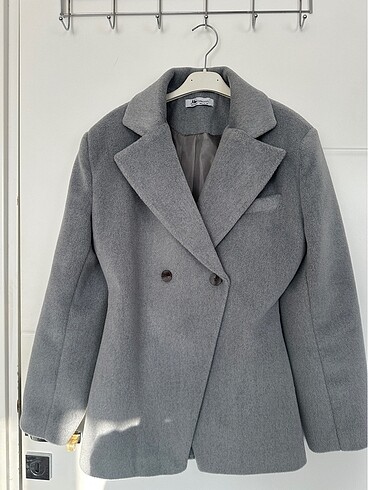Mai kalın belden oturtmalı blazer ceket