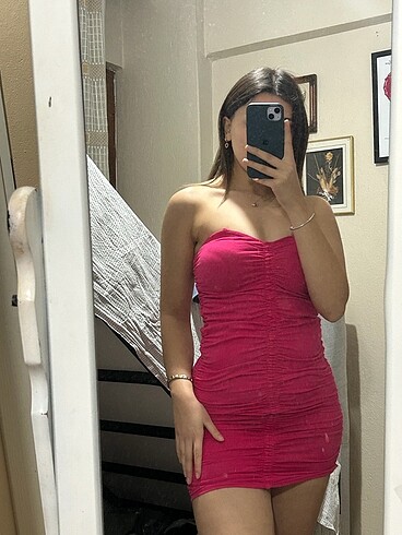 Zara drapeli elbise