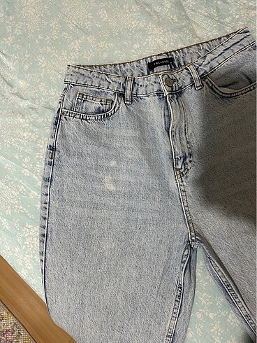 m Beden Milla buz mavisi mom jean