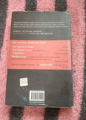 Alacakaranlık - Stephenie Meyer (posterli )