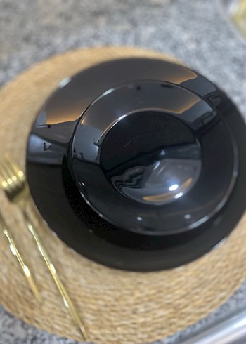 Siyah Parlak yemek takımı 12 kişilik - Görsel 4