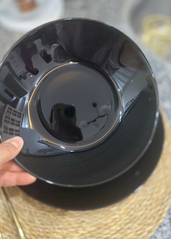 Siyah Parlak yemek takımı 12 kişilik - Görsel 9