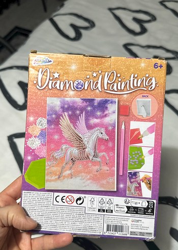 Yeni paketli Renkli Pegasus Temalı Elmas Boyama Seti - Görsel 4