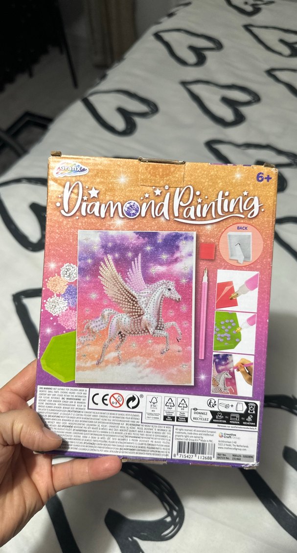 Yeni paketli Renkli Pegasus Temalı Elmas Boyama Seti - Görsel 4