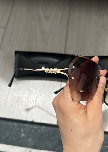 2 adet Shein Minimalist Kahverengi Kadın Güneş Gözlüğü - Görsel 2