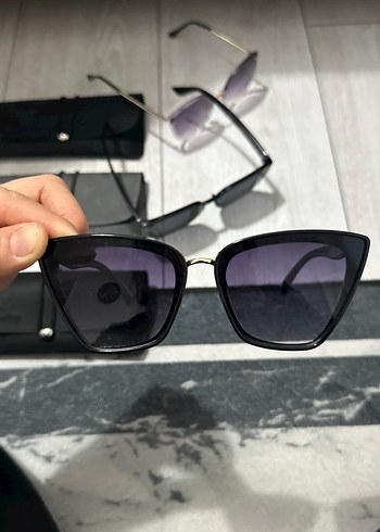 3 adet Gri Minimalist SAN VITO Güneş Gözlüğü - Görsel 9