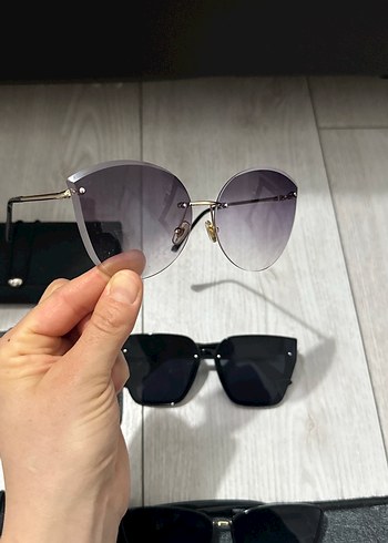 3 adet Gri Minimalist SAN VITO Güneş Gözlüğü - Görsel 2