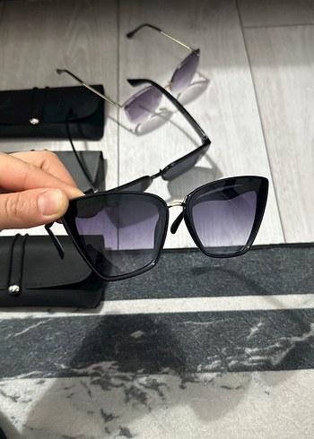 3 adet Gri Minimalist SAN VITO Güneş Gözlüğü - Görsel 8