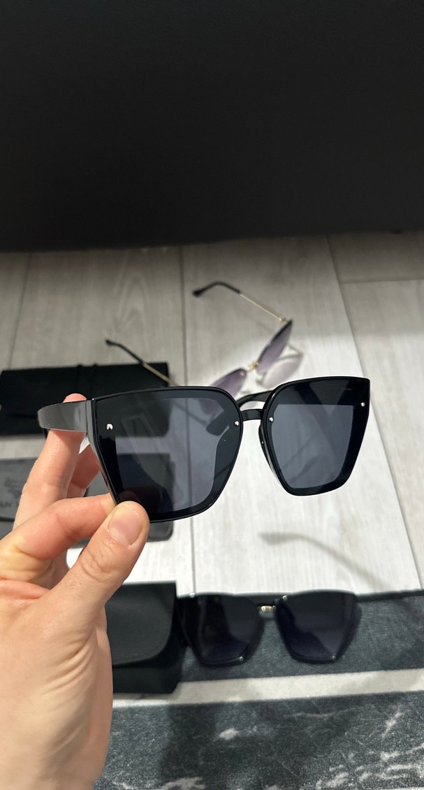 3 adet Gri Minimalist SAN VITO Güneş Gözlüğü - Görsel 4