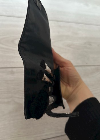 Loreal makyaj fırca seti Siyah Yılan Derisi Desenli çanta icinde - Görsel 5