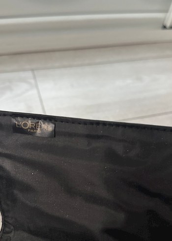 Loreal makyaj fırca seti Siyah Yılan Derisi Desenli çanta icinde - Görsel 3