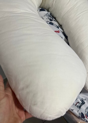 Xxl Beyaz Emzirme ve Hamilelik Yastığı - Görsel 2