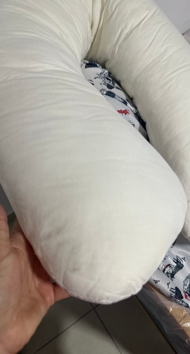 Xxl Beyaz Emzirme ve Hamilelik Yastığı - Görsel 2