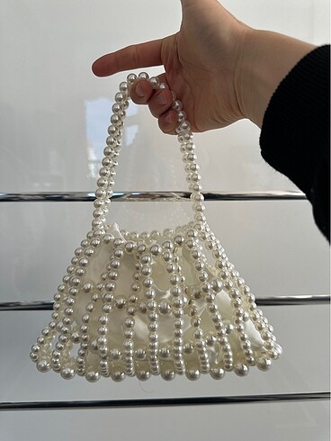 Sıfır incili canta - Görsel 5