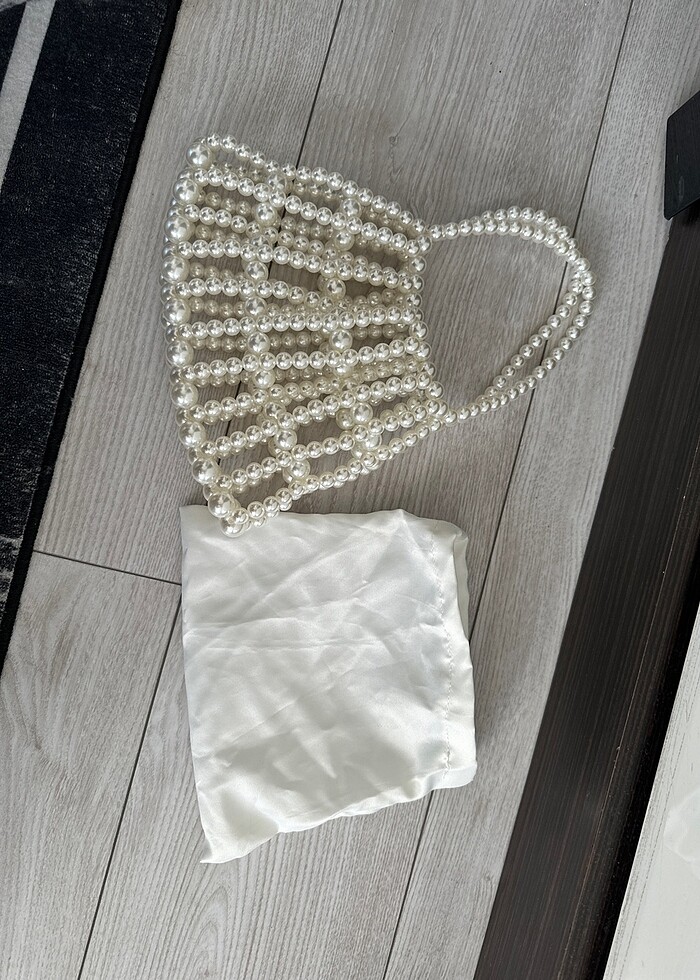 Sıfır incili canta - Görsel 3