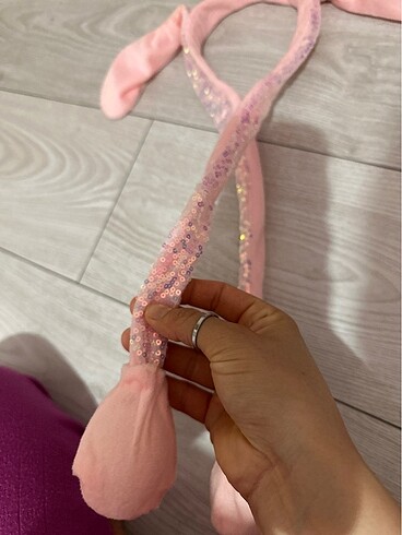 Beden pembe Renk Kulaklı bandana