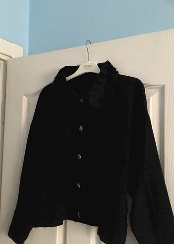 Siyah Triko Hırka - Görsel 3