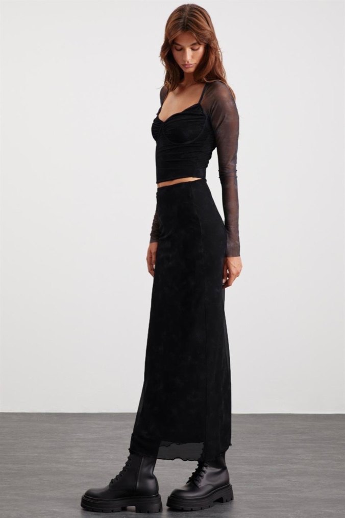 Grımelange Siyah Etek - Görsel 3