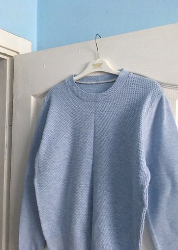 Mavi Triko Kazak - Görsel 4