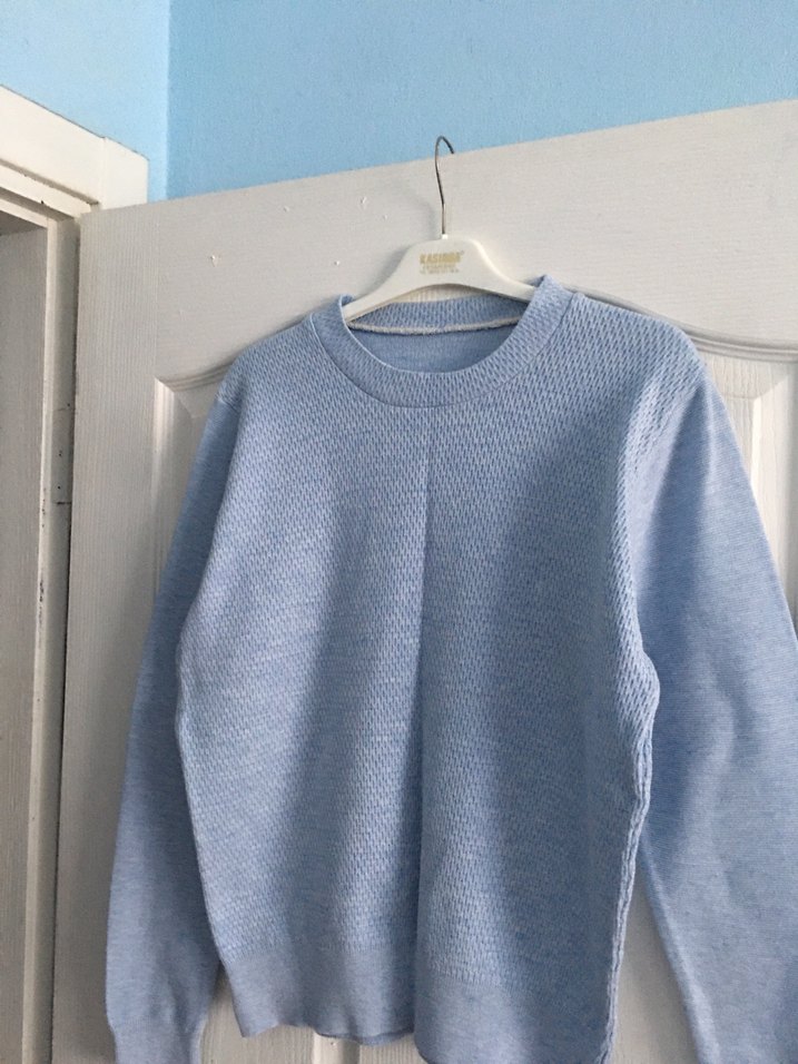 Mavi Triko Kazak - Görsel 3