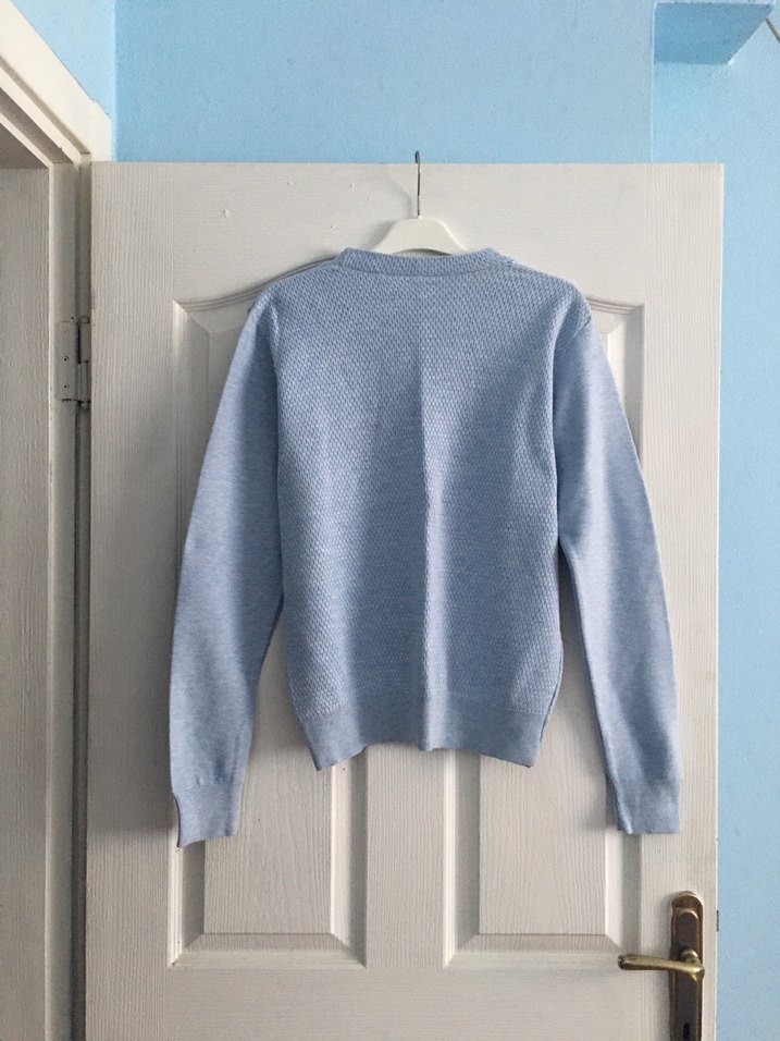 Mavi Triko Kazak - Görsel 2