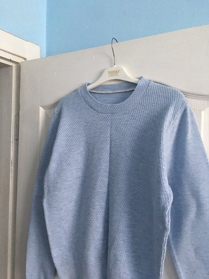 Mavi Triko Kazak - Görsel 4