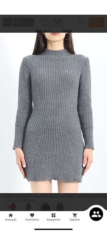 Triko elbise - Görsel 2