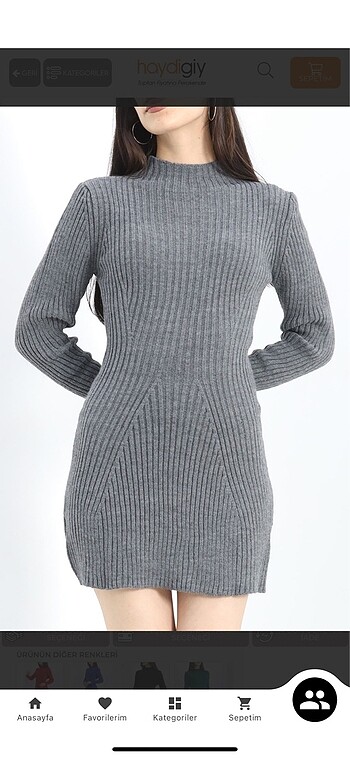 Triko elbise - Görsel 5