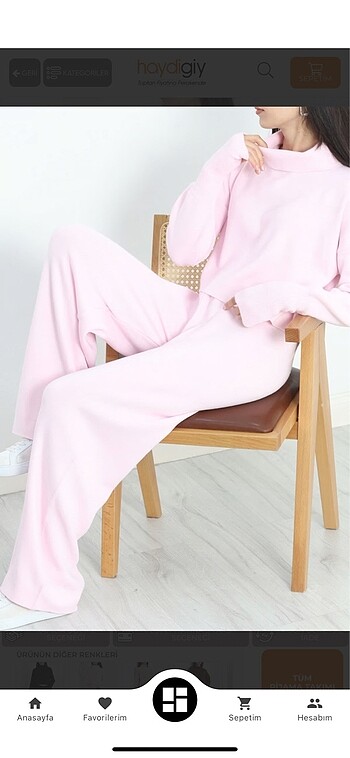 İkili pembe triko takım