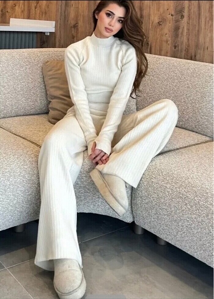 Triko krem takım - Görsel 2