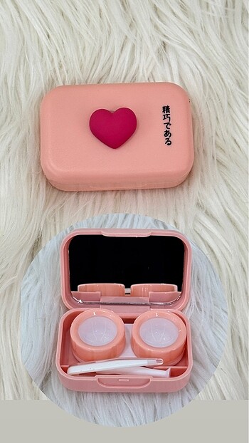 Pembe aynalı lens kabı