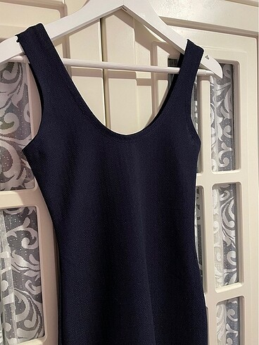 Lacivert Mini Elbise - Görsel 3