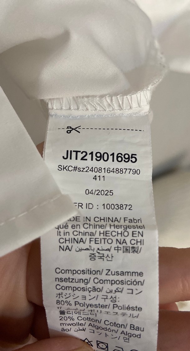 Kadın Beyaz Uzun Kollu Düğmeli Gömlek - Görsel 4