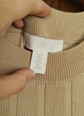 H&M uzun triko kolsuz elbise