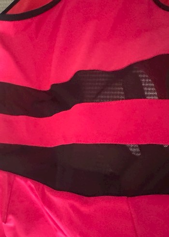 Fermuarlı Pembe İnce Askılı Kadın Mayo - Görsel 2