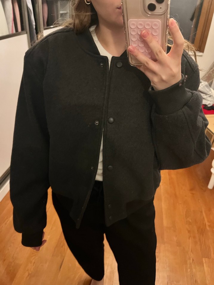 Düğmeli Rahat Kesim Kadın Ceket - Görsel 3