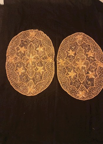 Dantel Detaylı,  el işlemeli 
dekoratif üçlü masa örtüsü - Görsel 4