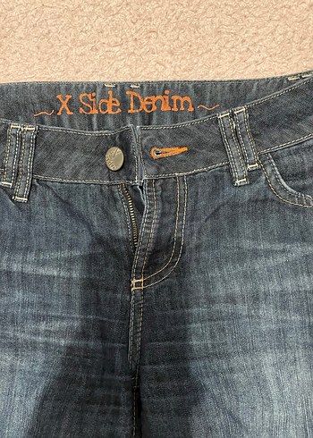 s Beden lacivert Renk Kemer Detaylı Rahat Kesim Kadın Denim Şort