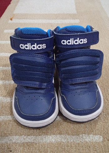 Erkek Çocuk Mavi Adidas Cırtlı Spor Ayakkabı