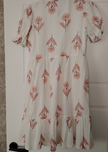 Çiçek Desenli Uzun Pamuklu Bohem Elbise - Görsel 6