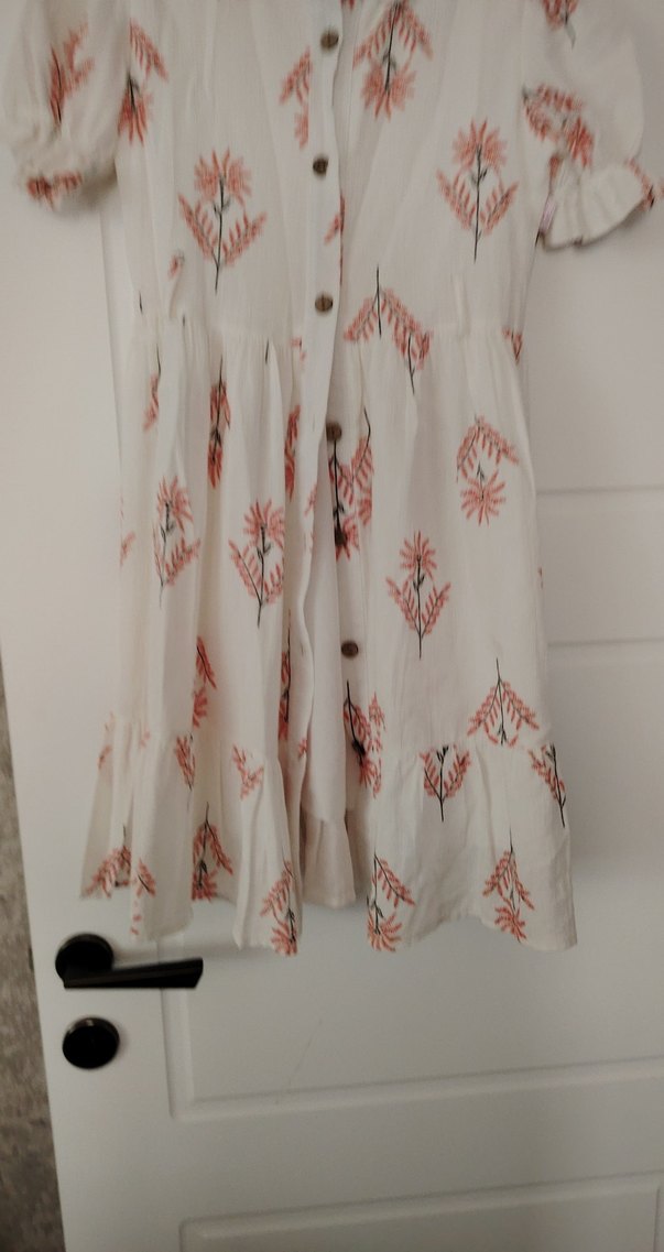 Çiçek Desenli Uzun Pamuklu Bohem Elbise - Görsel 2