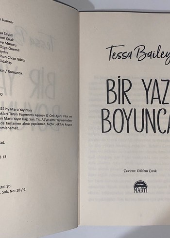 Beden Renk Seninle Tanışana Kadar ve Bir Yaz Boyunca Roman Seti