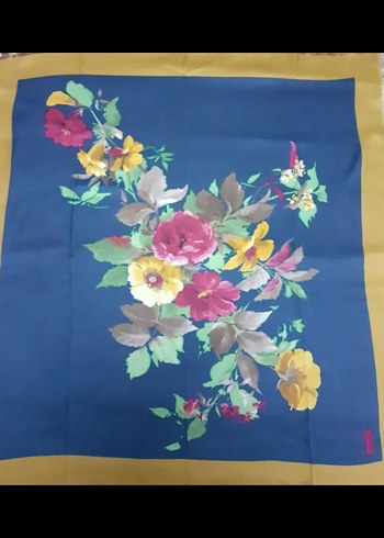 Çok Renkli Bohem İpek Şal - Görsel 5