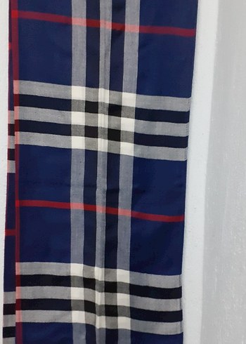 Kadın Mavi burberry şal - Görsel 3