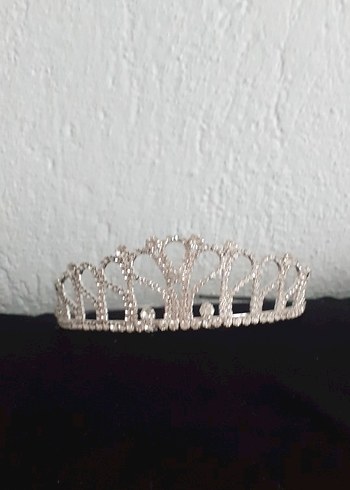 Işıltılı Beyaz Düğün Tacı - Görsel 3