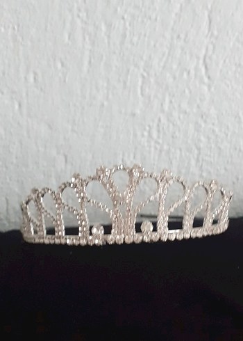 Işıltılı Beyaz Düğün Tacı - Görsel 2