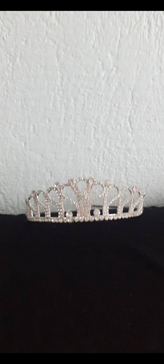 Işıltılı Beyaz Düğün Tacı - Görsel 3