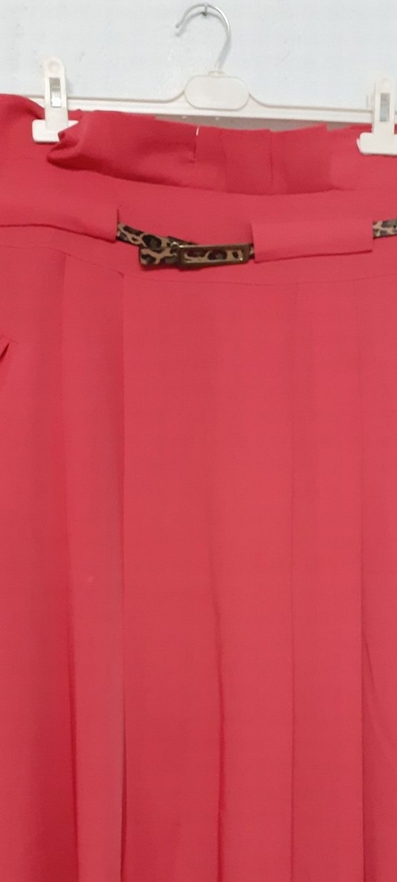 Pembe Kemerli Uzun Kadın Etek - Görsel 5